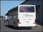 Setra 417 GT-HD von BK-buss aus Schweden im Stadthafen Sassnitz.