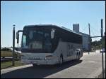 Setra 417 GT-HD von BK-buss aus Schweden im Stadthafen Sassnitz.