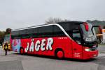 Setra 400er-Serie/432522/setra-415-hd-von-jaeger-reisen Setra 415 HD von Jger Reisen aus sterreich am 11.10.2014 in Krems.
