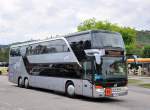 Setra 431 DT  Wieselbus -Linienbus des Landes Niedersterreich im Juni 2015 in Krems gesehen.