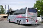 Setra 400er-Serie/539770/setra-417-hdh-von-frank-bus Setra 417 HDH von FRANK Bus aus Niedersterreich in Krems unterwegs.