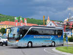 Setra 415 HD von Schneider Reisen aus der CH in Krems gesehen.