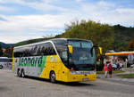 Setra 417 HDH von Leonard Reisen aus Belgien in Krems gesehen.