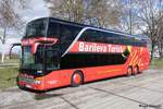 Barileva Turist aus Dsseldorf ~ Wagen 049 ~ D-BT 2014 ~ Setra 431 DT ~ 16.03.2019 in Echterdingen