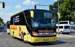 Setra S 411 HD von Gerhard Obermayr Omnibusunternehmen aus Nrtingen, Bayern bei der Bus Demo in Berlin am 17.06.2020.