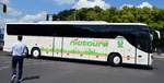 Setra S 417 GT-HD von Nictours Omnibus- und Mietwagenunternehmen Nicolas Beier aus Mlsen, Sachsen bei der Bus Demo in Berlin am 17.06.2020.