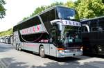 Setra S 431 DT von Kilian Reisen e.K. aus Worms, Rheinland-Pfalz bei der Bus Demo in Berlin am 17.06.2020.