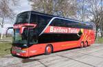 Barileva Turist aus Düsseldorf | Nr. 049 | D-BT 2014 | Setra 431 DT | 16.03.2019 in Leinfelden-Echterdingen