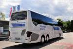 Setra 500er-Serie/478582/setra-516-hd-vom-koenitzer-omnibusbetrieb Setra 516 HD vom Knitzer Omnibusbetrieb aus der BRD im Juni 2015 in Krems.