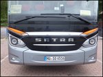 Setra 500er-Serie/488845/das-gesicht-des-setra-516-hdh Das 'Gesicht' des Setra 516 HDH als Vorführwagen im Stadthafen Sassnitz.