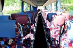 Setra 500er-Serie/511996/gediegene-sitze-im-setra-516-md Gediegene Sitze im Setra 516 MD vom Reisebro Penner aus Niedersterreich in Krems gesehen.