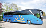 Luxusliner Setra 516 HDH von Perseus Reisen aus der BRD in Krems gesehen.