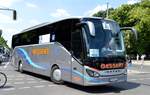 Setra S 515 HD von Klaus Gessert aus Finsterbergen Thüringr Wald Thüringen bei der Bus Demo in Berlin am 17.06.2020.