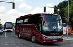 Setra S 515 HD Omnibusbetrieb Burkert Reisen aus Sehmtal Sachsen bei der Bus Demo in Berlin am 17.06.2020.