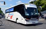 Setra S 516 HD von Omnibus Kramer GbR aus Gunzendorf, Bayern bei der Bus Demo in Berlin am 17.06.2020.