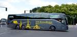 Setra S 516 HD TJS Reisedienst GmbH aus Zschorlau, Sachsen bei der Bus Demo in Berlin am 1706.2020.