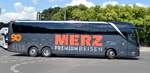 Setra S 516 HDH von Merz Reisen GmbH aus Gnadenberg, Bayern bei der Bus Demo in Berlin am 17.06.2020.