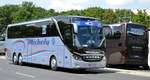 Setra S 516 HDH von Michely Reisen GmbH Omnibus Reisedienst aus Beckingen, Saarland bei der Bus Demo in Berlin am 17.06.2020.