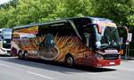 Setra S 517 HDH von Omnibus Tanner KG aus Dormitz, Bayern bei der Bus Demo in Berlin am 17.06.2020.