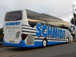 Setra 516 HD von Schmidt aus Deutschland im Gewerbegebiet Sassnitz.