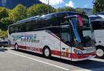 =Setra S 515 HD vom Busunternehmen REMSTAL-Reisen steht auf dem Busparkplatz am Königsee, 09-2022