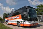 Van Hool TX 17 acron von Janssen Reisen aus der BRD im Mai 2019 in Krems.