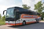 Van Hool TX 17 acron von Janssen Reisen aus der BRD im Mai 2019 in Krems.