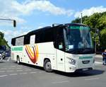 VDL Futura von Allmendinger Reisen aus Göppingen, B-W bei der Bus Demo in Berlin am 17.08.2020.