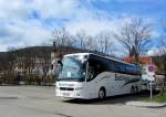 VOLVO 9700 Reisebus von BUCHINGER Reisen aus Obersterreich am 10.4.2013 in Krems an der Donau gesehen.