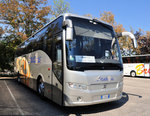 Volvo 9700/487660/volvo-9700-von-crawedi-bus-aus Volvo 9700 von Crawedi Bus aus Italien in Krems gesehen.