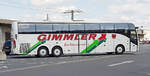 Volvo 9700 des Busunternehmens GIMMLER steht im August 2019 in Fulda