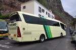 VOLVO IRIZAR Reisebus parkt ein in Calheta auf der Insel Madeira.Mai 2013.