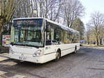 Irisbus Citelis/649930/am-bahnhof-franzensbad-steht-am-15 Am Bahnhof Franzensbad steht am 15. Februar 2019 als Linie 120 (in Richtung Cheb) ein Stadtbus Irisbus Citelis.