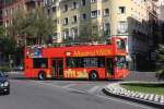 MAN Stadtrundfahrten Bus in der spanischen Hauptstadt Madrid am 29.10.2009.