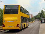 MAN Lion's City DD Nummer 3302 der BVG in Berlin Rudow nun in Richtung U-Bahnhof Rudow am 02. Juli 2021. 
