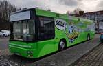 Mobiler Untersuchungsbus von TAUNUSMEDICAL steht zur Coronatestung im Mrz 2021 in Taunusstein-Hahn
