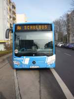 Der neue MB-Citaro C2, mit Euro6 Motor, der Fa. Pflieger, Bblingen, in Maichingen als Schulbus unterwegs