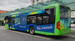 MB Citaro der Rhoenenergie steht bereit zum Fahrgasteinstieg