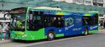 MB Citaro der Rhoenenergie steht bereit zum Fahrgasteinstieg