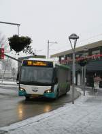 Arriva Bus 8744 DAF VDL Citea LLE120 Baujahr 2012. Stationsplein, Leiden 20-01-2013.