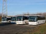 MAN SÜ 283 und Irisbus Crossway und Irisbus Arway der MVVG in Neubrandenburg.