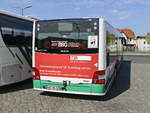 Heckansicht des MAN Lion's City der Barnimer Busgesellschaft in Eberswalde am 17. April 2019.