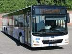 MAN Lion's City der Oppermann Transporte aus Deutschland in Sassnitz. 