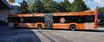 MB Citaro-Gelenkbus des Busunternehmens DITTERICH aus Helmstadt vom VerkehrsVerbundMainfranken steht auf einem Parkplatz in Würzburg im September 2020