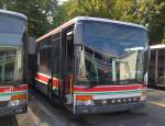 Setra S315 NF von Saar-Pfalz-Bus (ex. KL-RV 795). Das Fahrzeug wurde ausgemustert und wird bald verkauft. Baujahr 1999, aufgenommen am 17.09.2014 auf dem Betriebshof der WNS in Kaiserslautern.