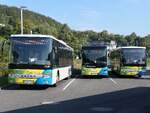 Setra 418 LE Business und MAN Lion's Intercity LE der VVR in Sassnitz.