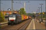ES 64 F4-282 / 189 282-7 im Einsatz f�r SBB Cargo International mit einem Container-Zug am 05.09.2014 durch Uelzen