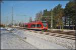 DB Regio 646 004 als RB12 Bln.-Lichtenberg am 25.01.2014 in Nassenheide (L�wenberger Land)