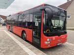S-RS 131 (Baujahr 2011) von Regiobus Stuttgart steht am 29.3.2020 am ZOB in Abtsgmnd.