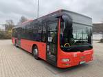 S-RS 2230 (Baujahr 2012) von Regiobus Stuttgart steht am 29.3.2020 auf deren Abstellplatz in Ellwangen.